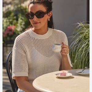 Crochet tee abercrombie